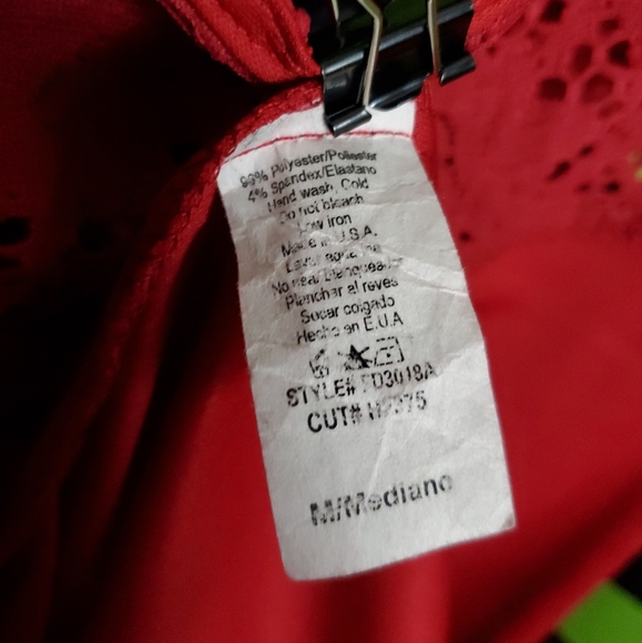 Modcloth Lace Red Dress, Medium - Picture 5 of 6